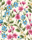 Floral seamless pattern