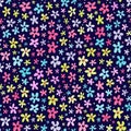 Floral seamless pattern with little bright flowers