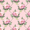 Floral seamless pattern. Pink flowers 28 Royalty Free Stock Photo