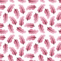 Floral seamless pattern with pink trees or leaves. Beautiful girl\'s print with a gradient. Ornament for clothes, bedding and