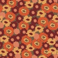 Floral seamless pattern, raster version. Endless texture with flowers. Good for print on fabric, wallpaper, surface design Royalty Free Stock Photo