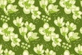 Floral seamless pattern for surface design Royalty Free Stock Photo