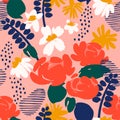 Floral seamless pattern. Vector design