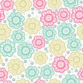 Floral seamless pattern. Vector illustration. Background. Endless texture can be used for printing onto fabric and paper Royalty Free Stock Photo