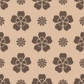 Floral seamless patterns. Colored background Royalty Free Stock Photo