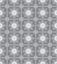 Floral seamless silver wallpaper