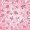 Floral seamless spring pattern Royalty Free Stock Photo