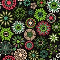 floral seamless texture, endless pattern with flowers looks lik