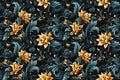 floral seamless texture pattern with flowers on background for traditional ethnic fabric and decor