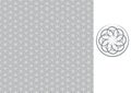 Floral seamless wallpaper-gray