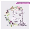 Floral Shabby Chic Graphic Design