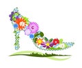 Floral shoe