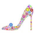 Floral shoe Royalty Free Stock Photo