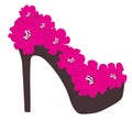 Floral Shoe Royalty Free Stock Photo