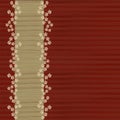 Floral slatted red background and menu bar