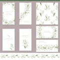 Floral spring templates with cute snowdrops. Endless horizontal pattern brush.