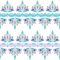 Floral stripes seamless Pattern