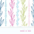 Floral stripes vertical horizontal torn seamless