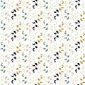 Floral Surface seamless pattern in bright color elegant, and feminime