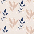 Floral Surface seamless pattern in bright color elegant, and feminime