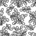 Floral swirl pattern