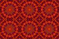 Floral symmetry geometric background for packaging design, covers. Seamless pattern ornament for design.