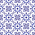 Floral tile pattern