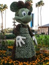 Floral Topiary of Minnie Mouse Fall Harvest at Epcot