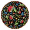 Floral traditional russian pattern