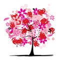 Floral tree beautiful Royalty Free Stock Photo