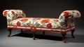 Floral Upholstered Bench: Orientalism Inspired Ottoman For Domestic Interiors