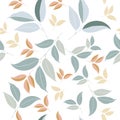 Floral vector clean pattern with simple