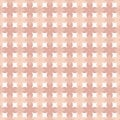 Floral vector pattern in pink and coral tones inspired by 70`s wallpaper Royalty Free Stock Photo