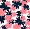 Floral vector pattern. Trendy Seamless. Colorful background.