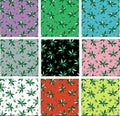 Floral vector seamless background