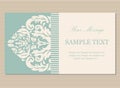 Floral vintage business card