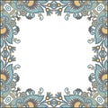 Floral vintage frame Royalty Free Stock Photo