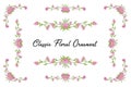 Floral Vintage Hand Drawn Wedding Vector Ornaments Frames Royalty Free Stock Photo