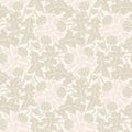 Floral vintage rustic seamless pattern