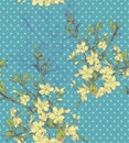 Floral vintage seamless pattern