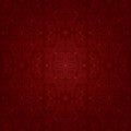 Floral vintage seamless pattern on a red background Royalty Free Stock Photo