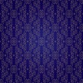 Floral vintage seamless pattern on violet background