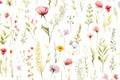 Floral Vintage Spring Herb Pattern Print Blossom Flower Summer Art