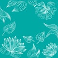 Floral vivid background vector illustration Royalty Free Stock Photo