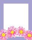 Daisy Wreath in Neon Colors and A-page Frame Template.