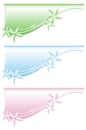 Floral web banners Royalty Free Stock Photo