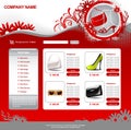 Floral web template