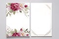 Floral Wedding Invitation elegant invite, thank you, rsvp card Royalty Free Stock Photo