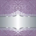 Floral wedding violet vector background design