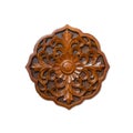 Floral wood carving Royalty Free Stock Photo